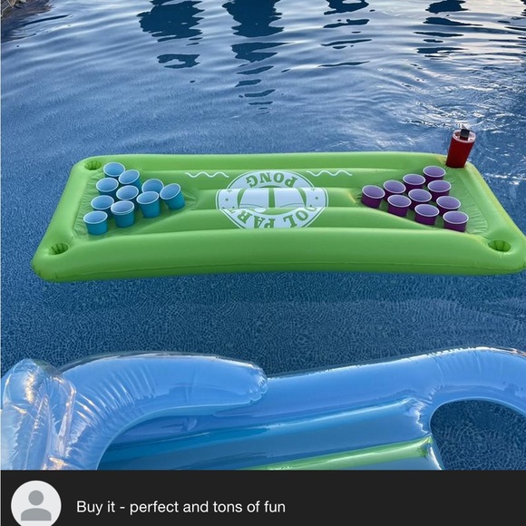 Pool Pong Float Bright Green - Sun Squad - Picture 6 of 7